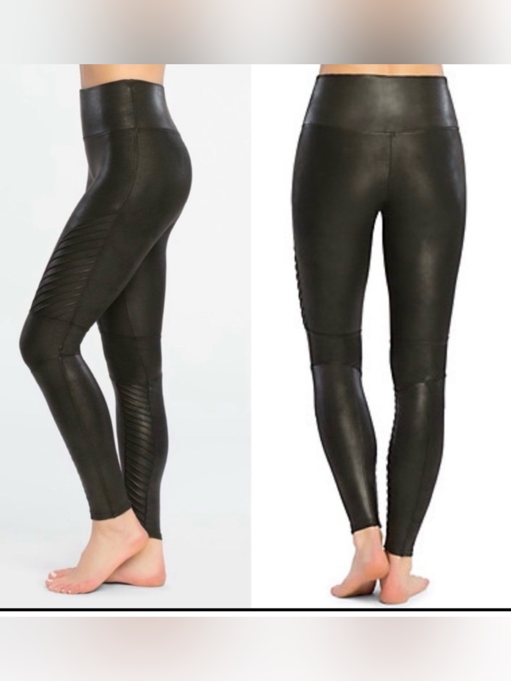 Spanx Faux Leather Moto Leggings